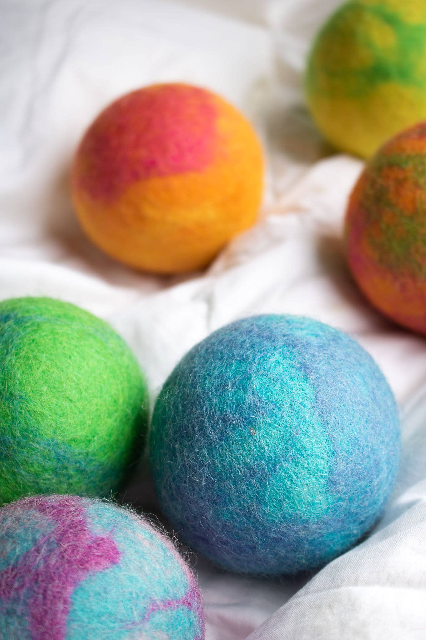 Galaxy Tie Dye Eco Wool Dryer Balls - Hippie