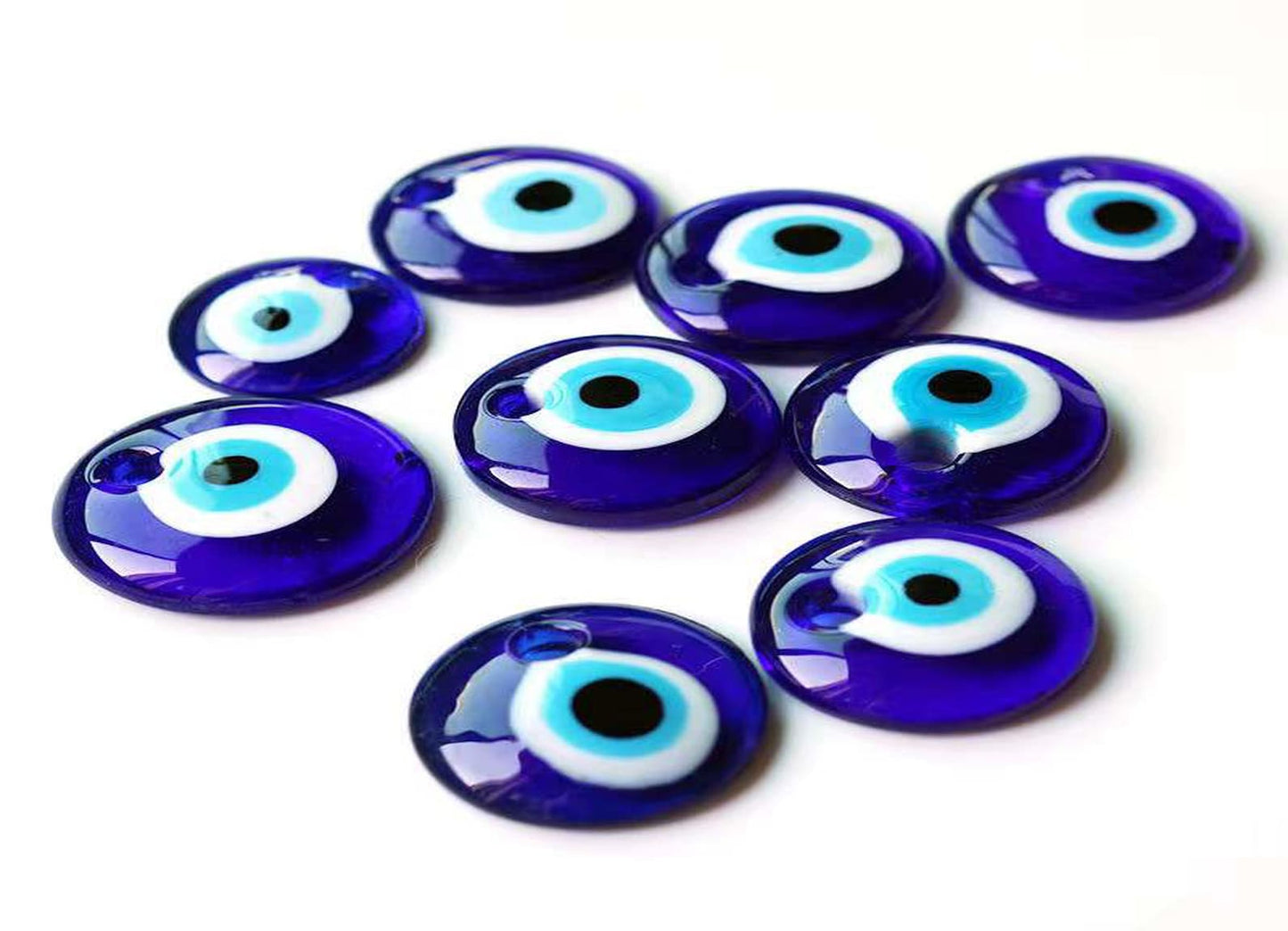 Evil Eye Glass Pendants
