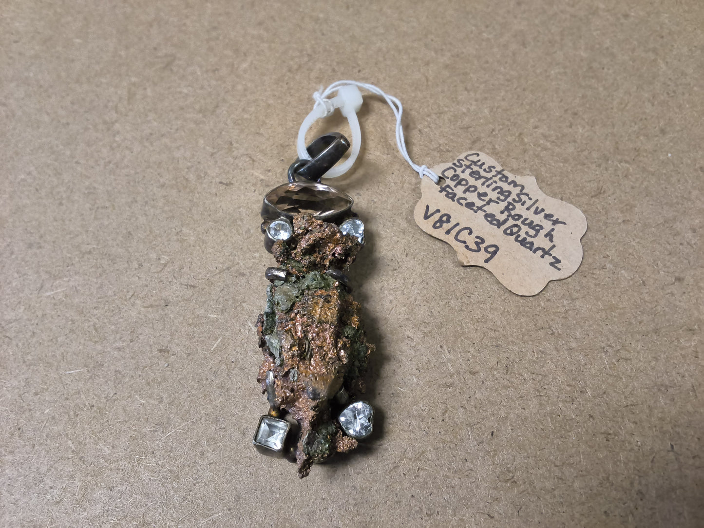 Custom Copper Rough Faceted Quartz
