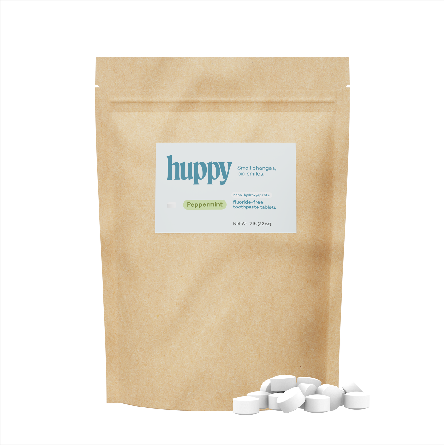 Fluoride-Free Toothpaste Tablets  | Peppermint