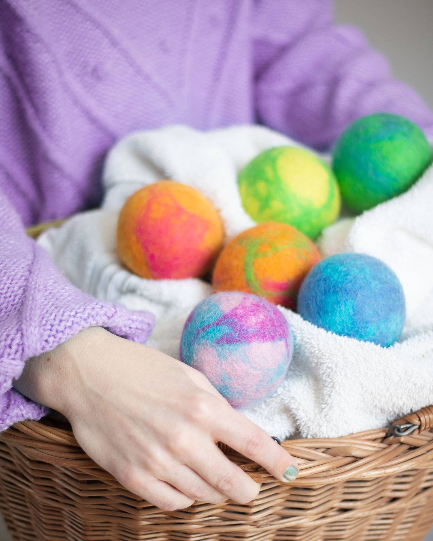 Galaxy Tie Dye Eco Wool Dryer Balls - Hippie