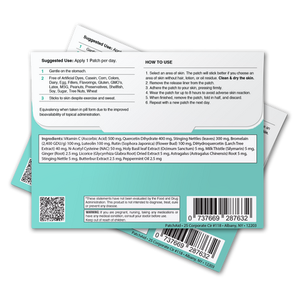 Allergy Plus Vitamin Patch - Natural Allergy Relief