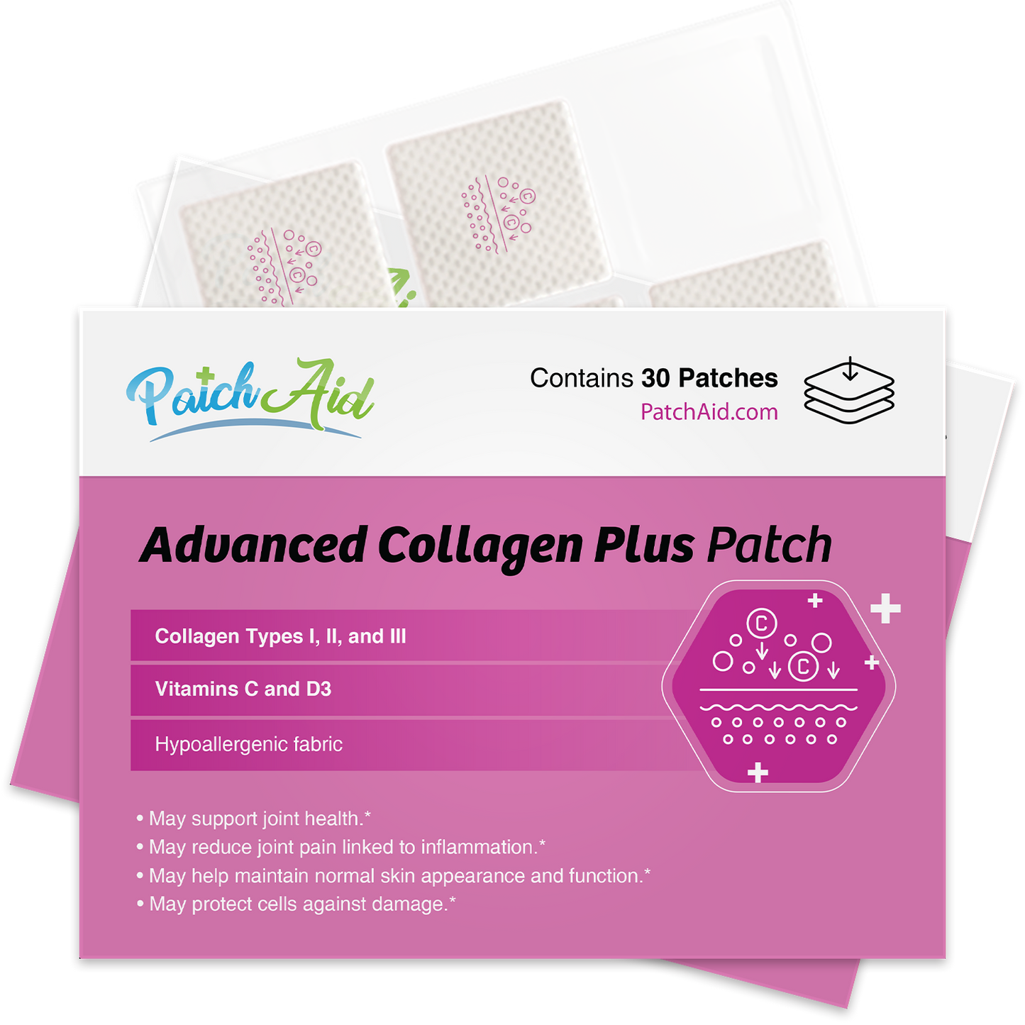 Advanced Collagen Plus Patch - Skin, Joint & Bone Health
