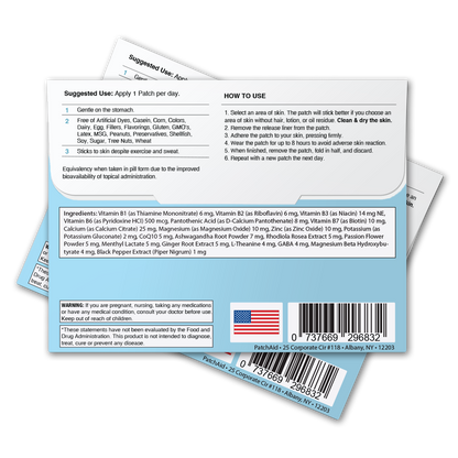 Relax & Unwind Patch - Stress Relief & Relaxation Support