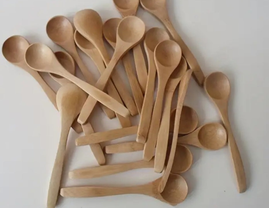 Small Long Handle Bamboo Spoon