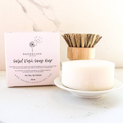 Solid Dish Soap Bar | Dish Soap |  Lemon + Basil + Rosemary