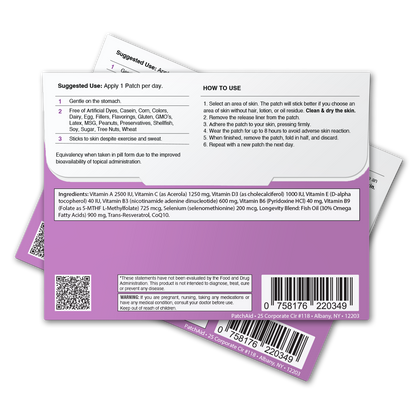 Anti-Aging Complete Vitamin Patch - Skin Health & Vitality