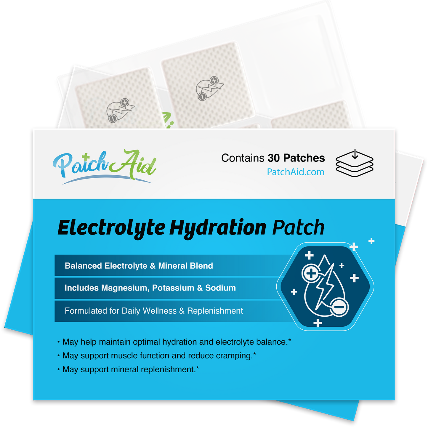 Electrolyte Hydration Patch – Stimulant-Free Fluid Support