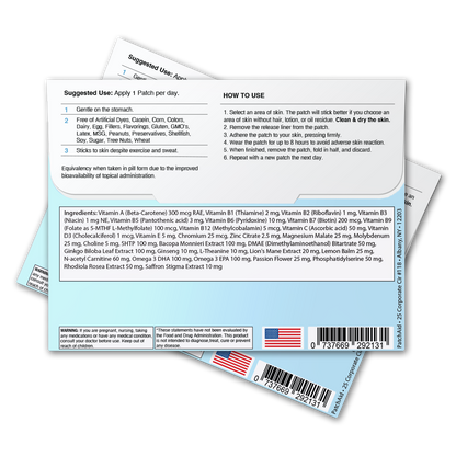 Focus and Clarity Patch - Cognitive & Memory Function