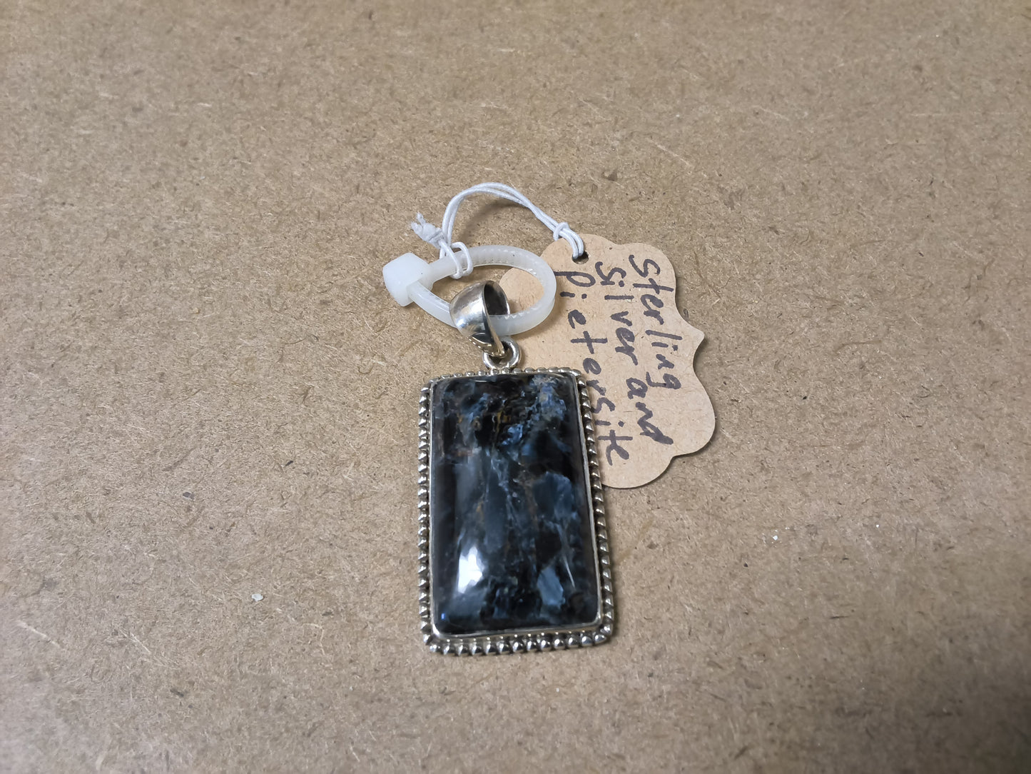 Sterling Silver Pietersite Pendants