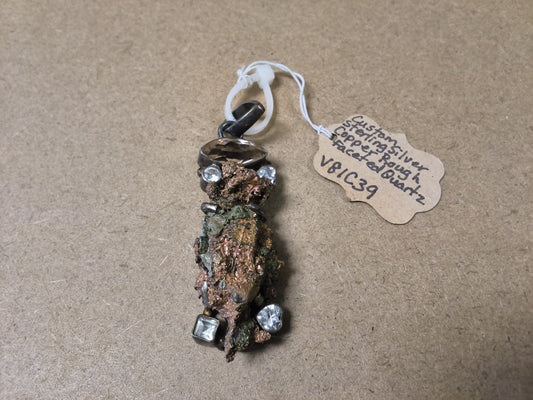 Custom Copper Rough Faceted Quartz